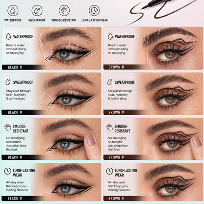 🥳2026 HOT SALE🥳💞50K+ SOLD!👁️💧 BUY 1 GET 1 FREE! Waterproof Liquid Eyeliner🖌️✨